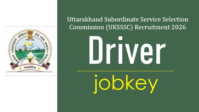 UKSSSC Group C Driver Online Form 2026-jobkey